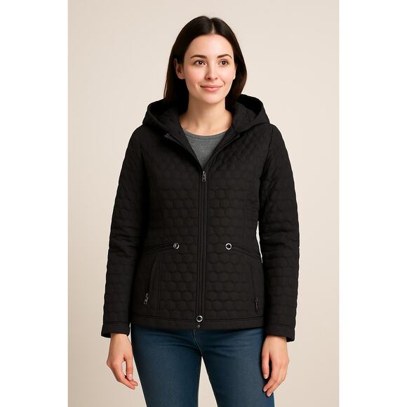 Requirements Women’s Black Quilted Jacket Size Large - Picture 1 of 7
